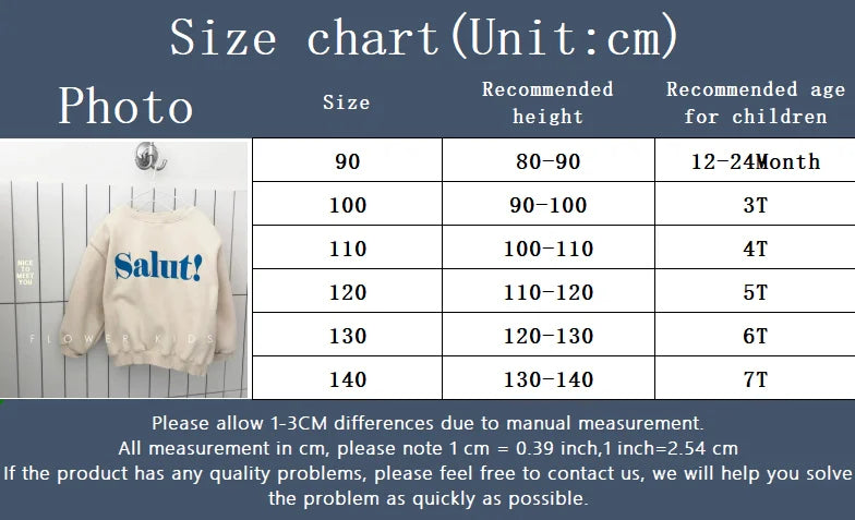 Child Long Sleeves Greeting Sweatshirt