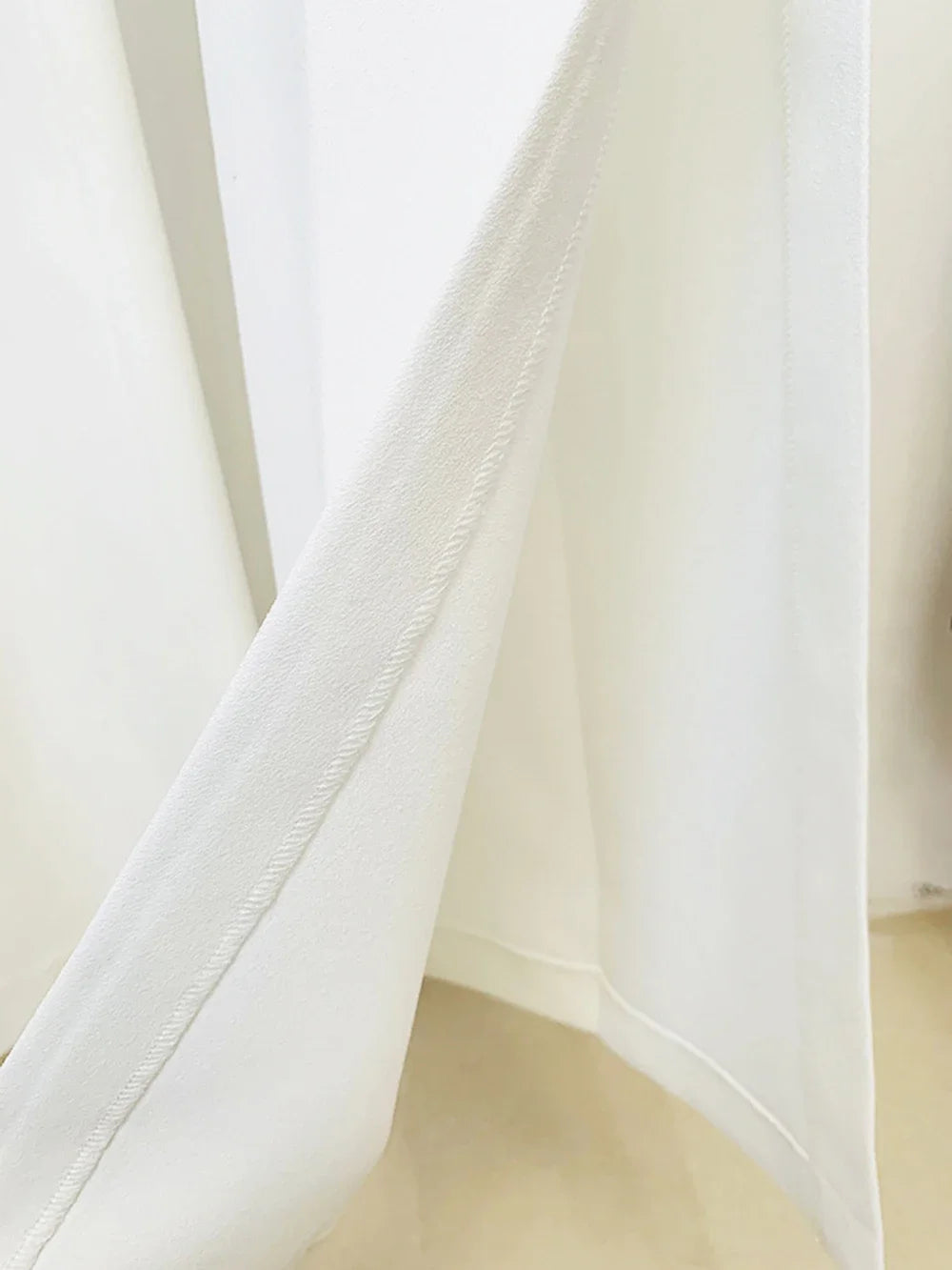 Women White Embellished Pant Suit Set