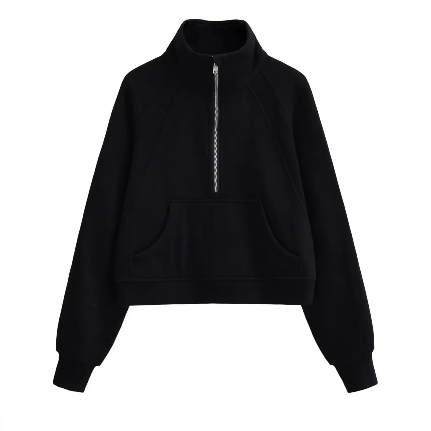 Women Half-Zip Oversized Sweatshirt
