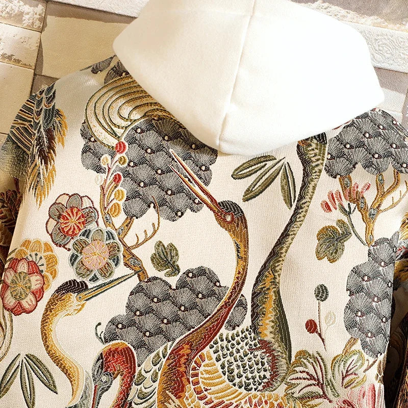 Men Embroidered Bomber Jacket