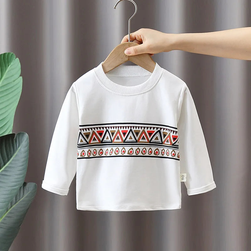 Child Ethnic Print Track Suit Set