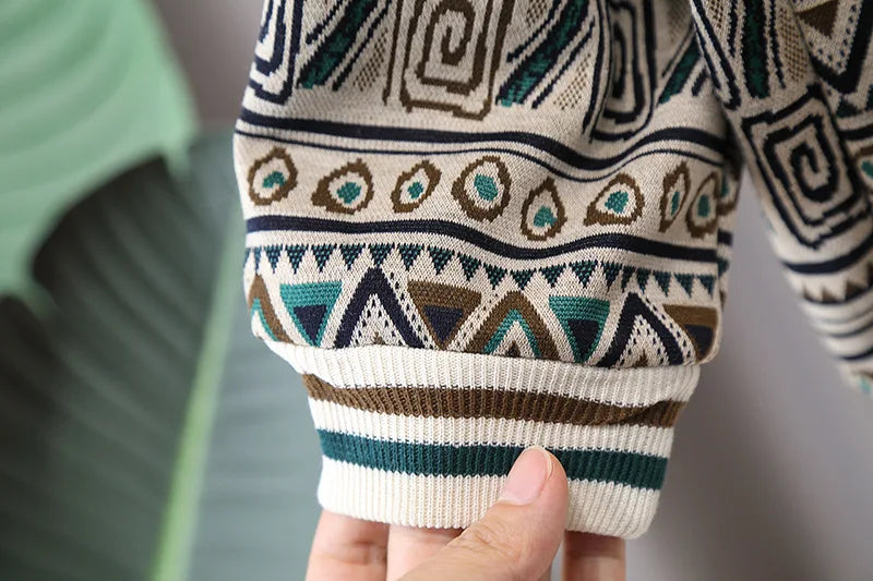 Child Ethnic Print Track Suit Set