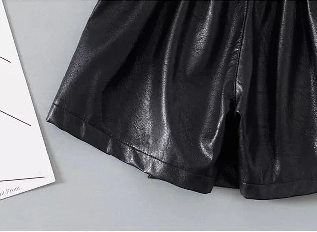 Child Faux Leather Skort