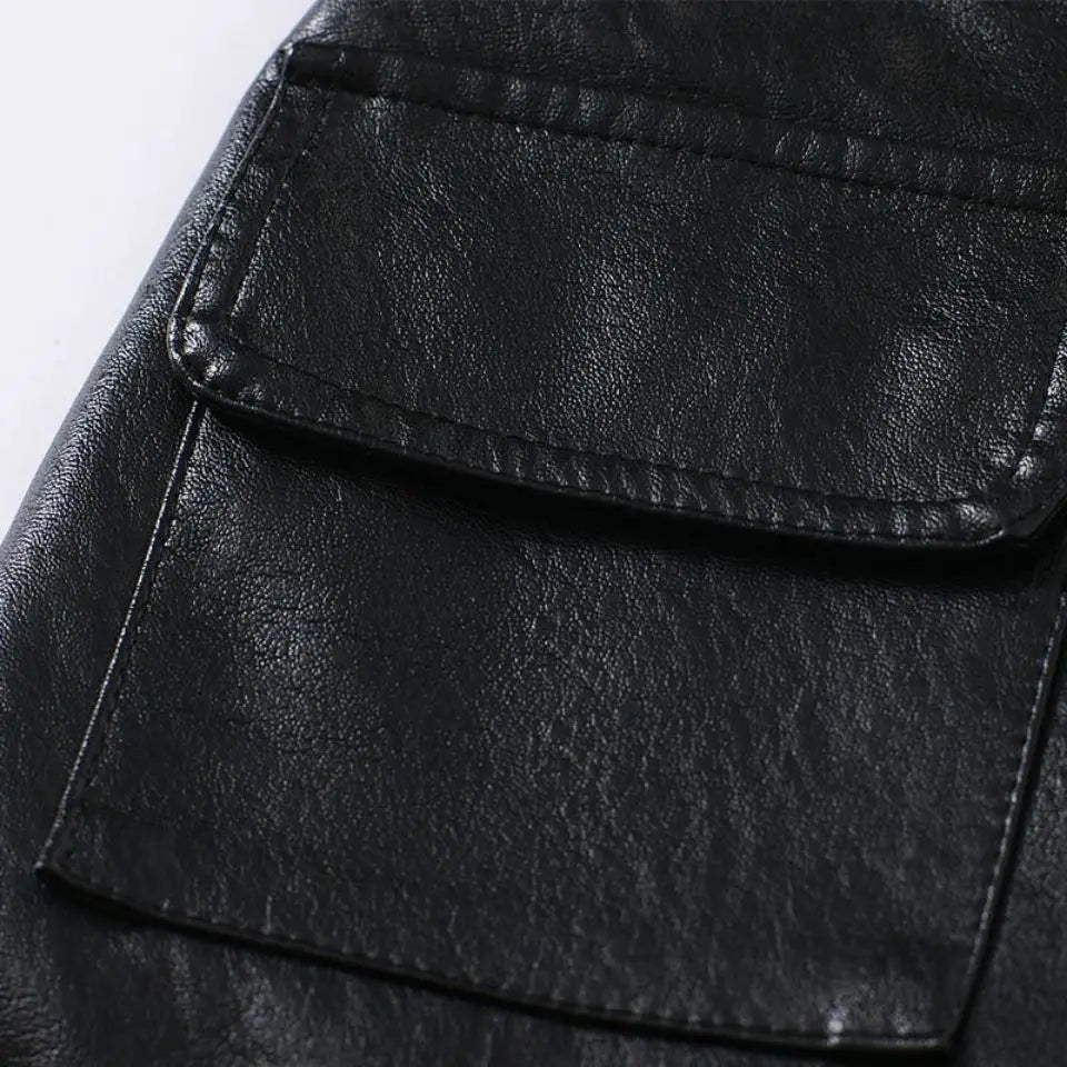 Child Faux Leather Skort
