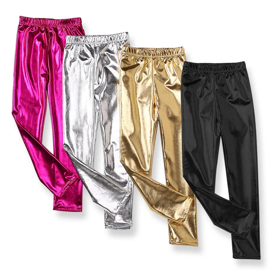 Child Metallic Leggings