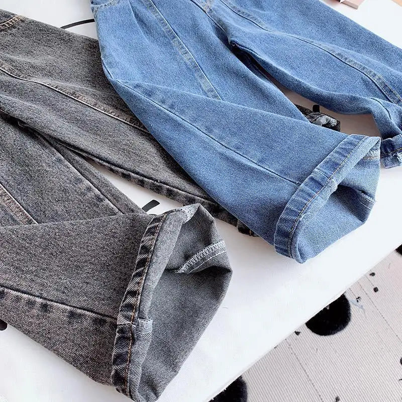 Child High Waist Wide Leg Denim