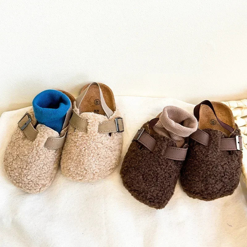 Child Fleece Sling-Back Clogs