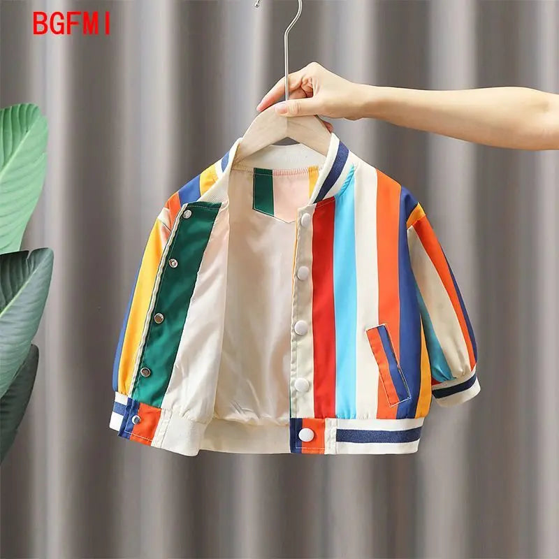 Child Rainbow Striped Jacket