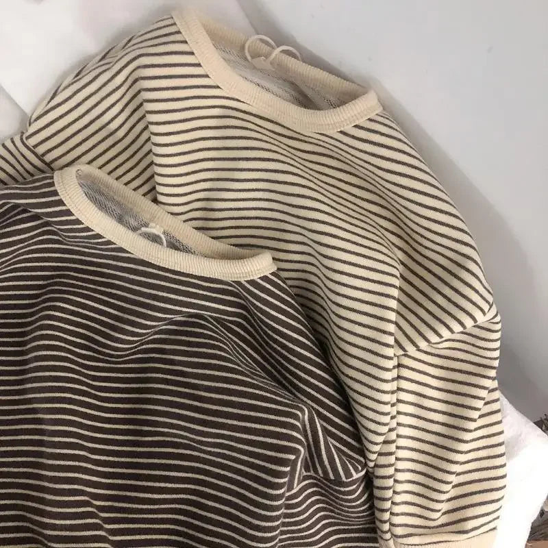 Child Long Sleeve T-Shirts Striped