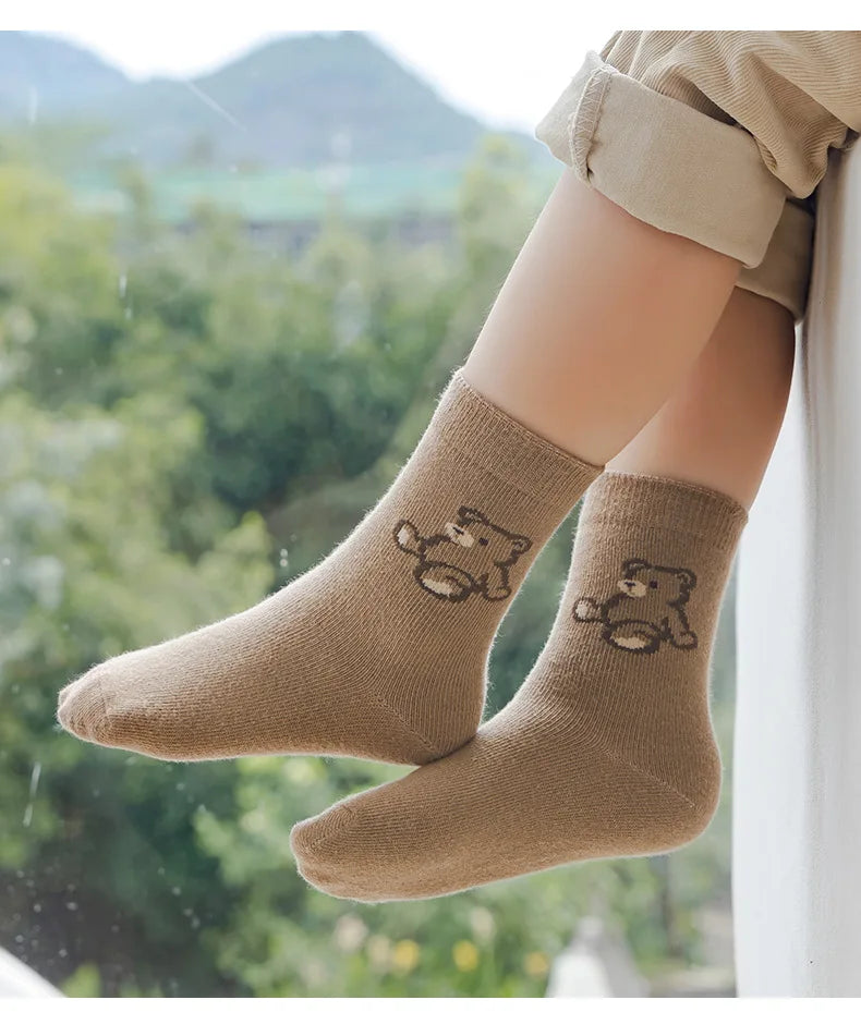 Child Bear Print Socks
