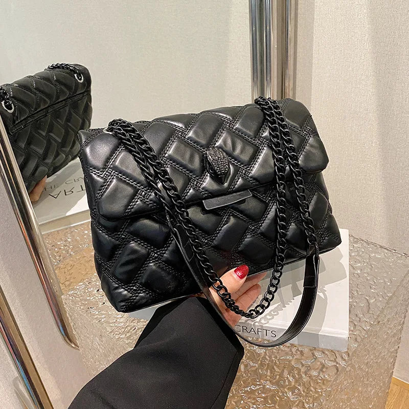 Women "Designer" Faux Leather Chain Strap Crossbody Bag