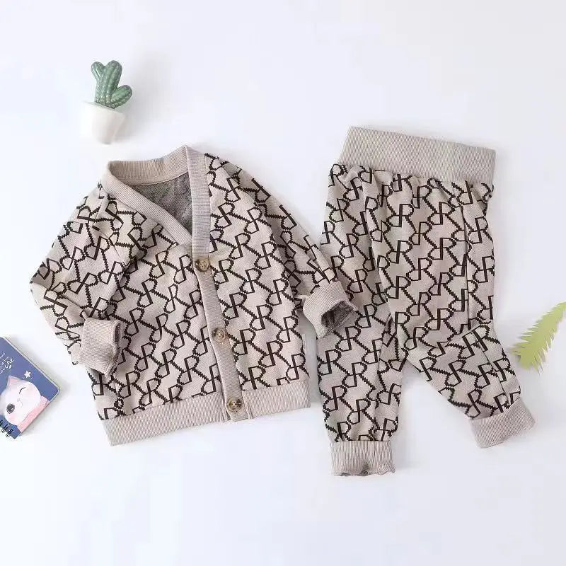 Child "Designer" Bear Print Set