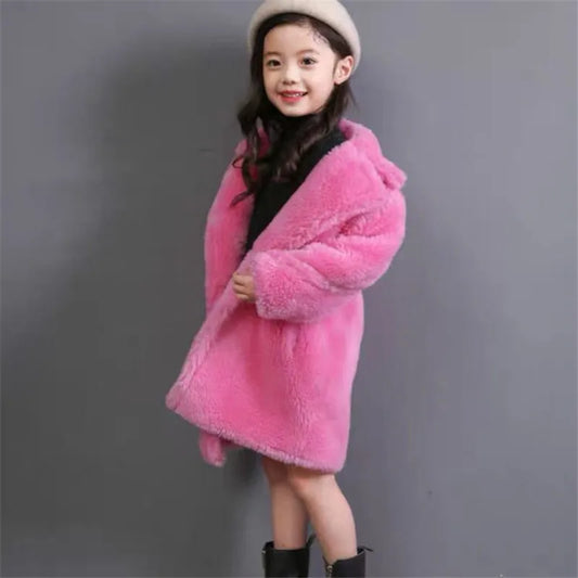 Child Faux Fur Coat