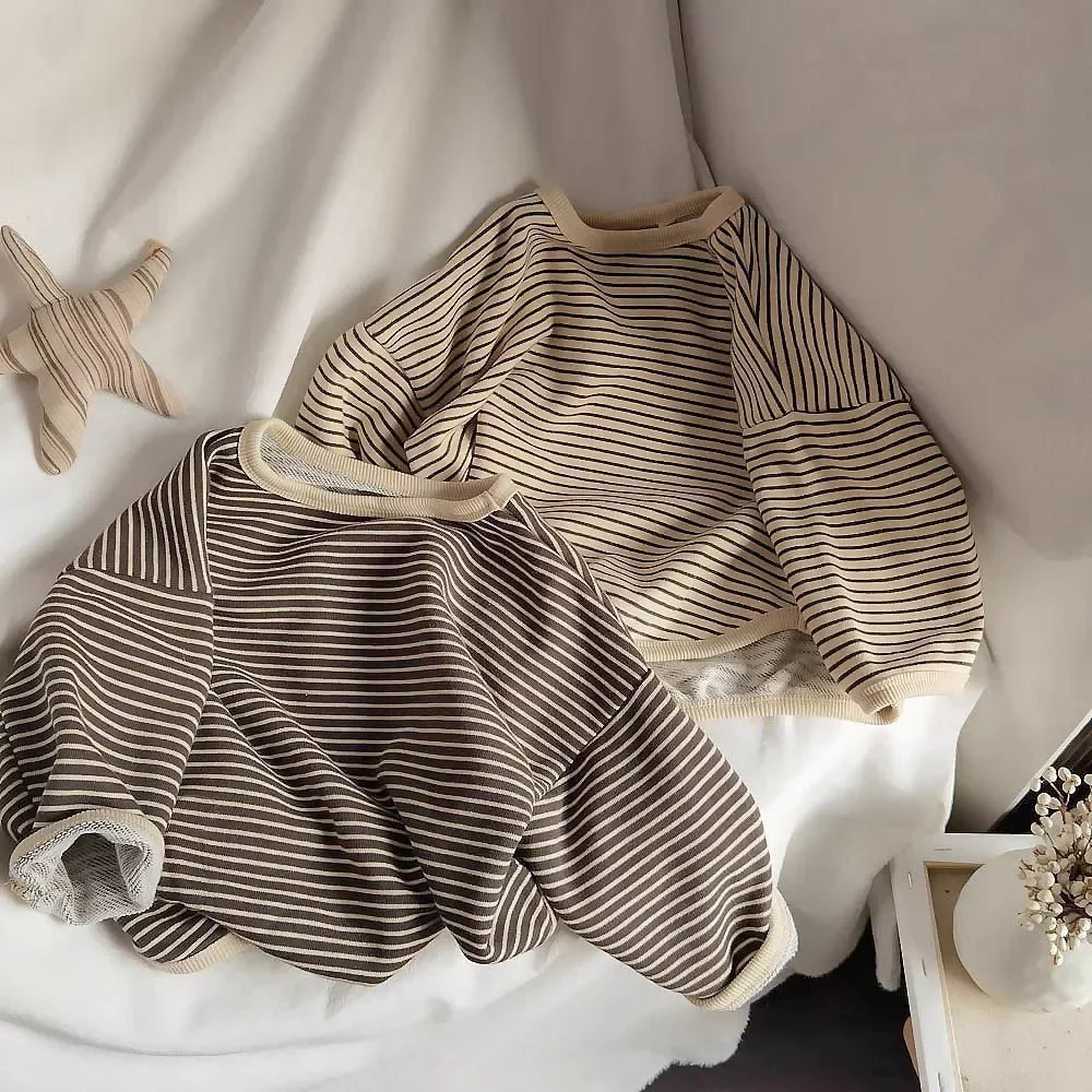 Child Long Sleeve T-Shirts Striped
