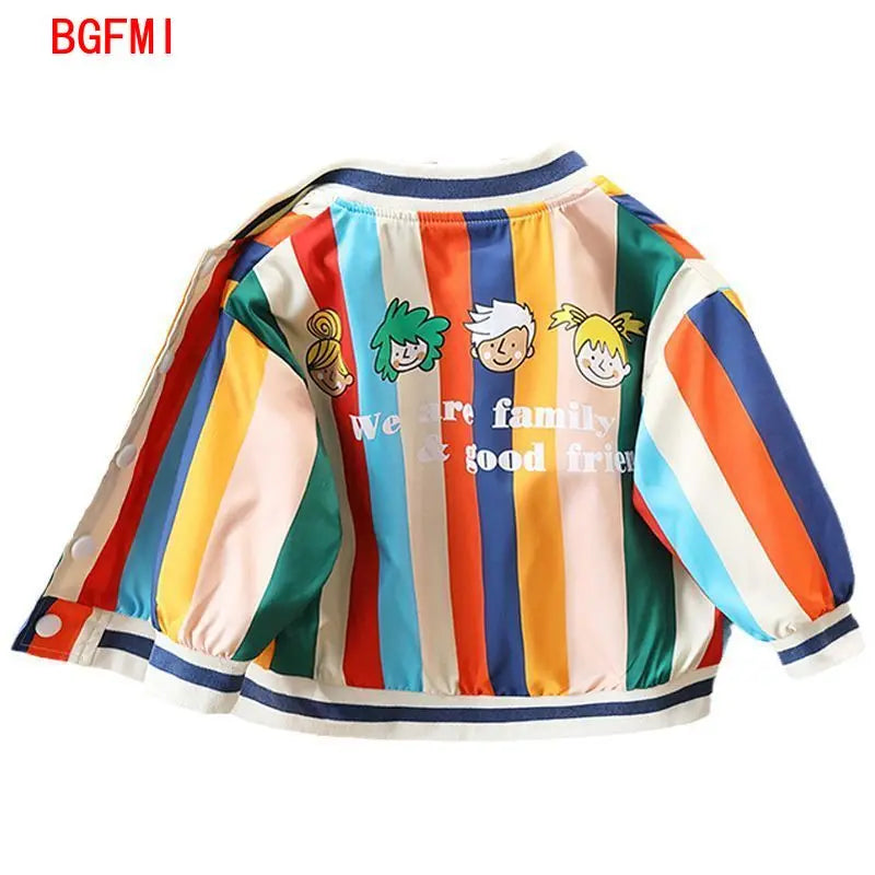Child Rainbow Striped Jacket