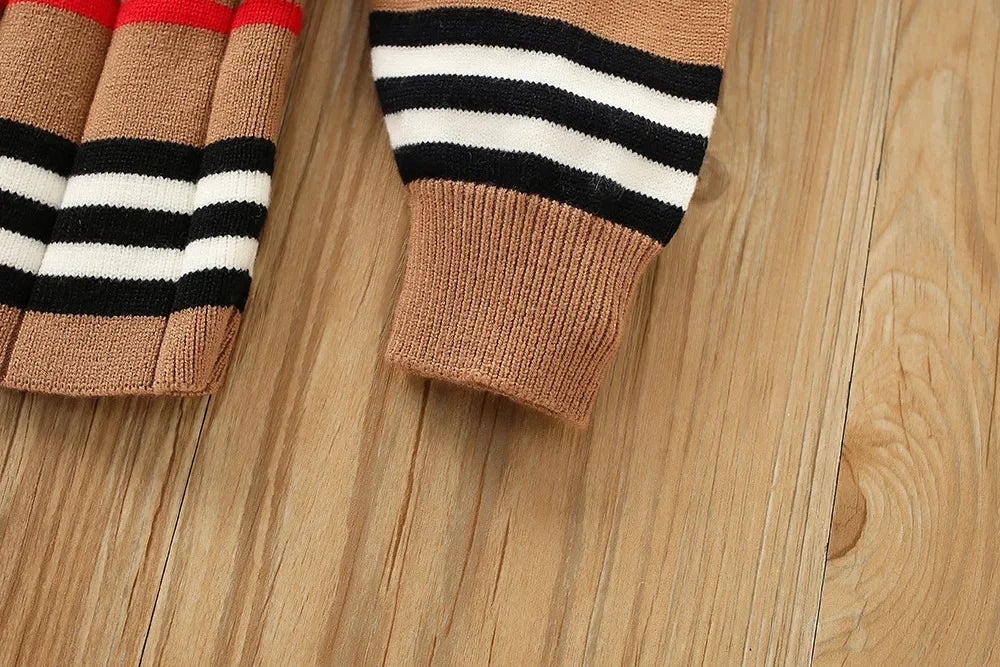 Child Striped Sweater + Skirt Set