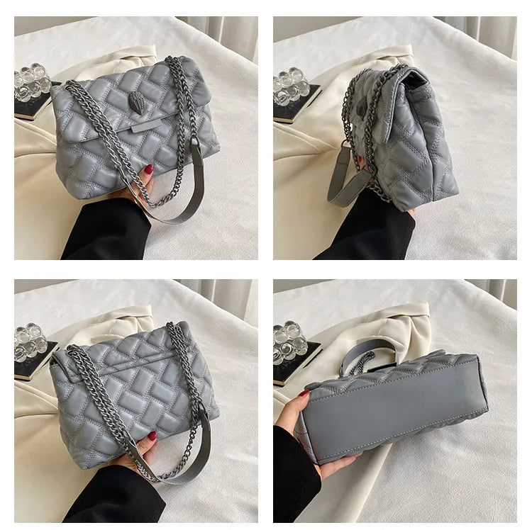 Women "Designer" Faux Leather Chain Strap Crossbody Bag