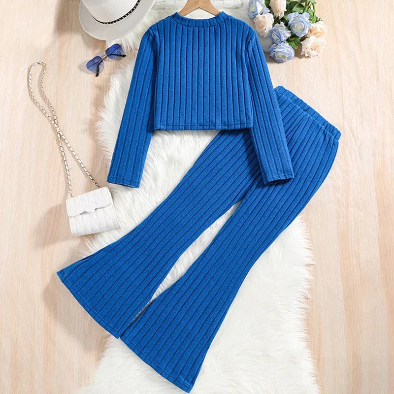 Child Cropped Sweater + Pants Set
