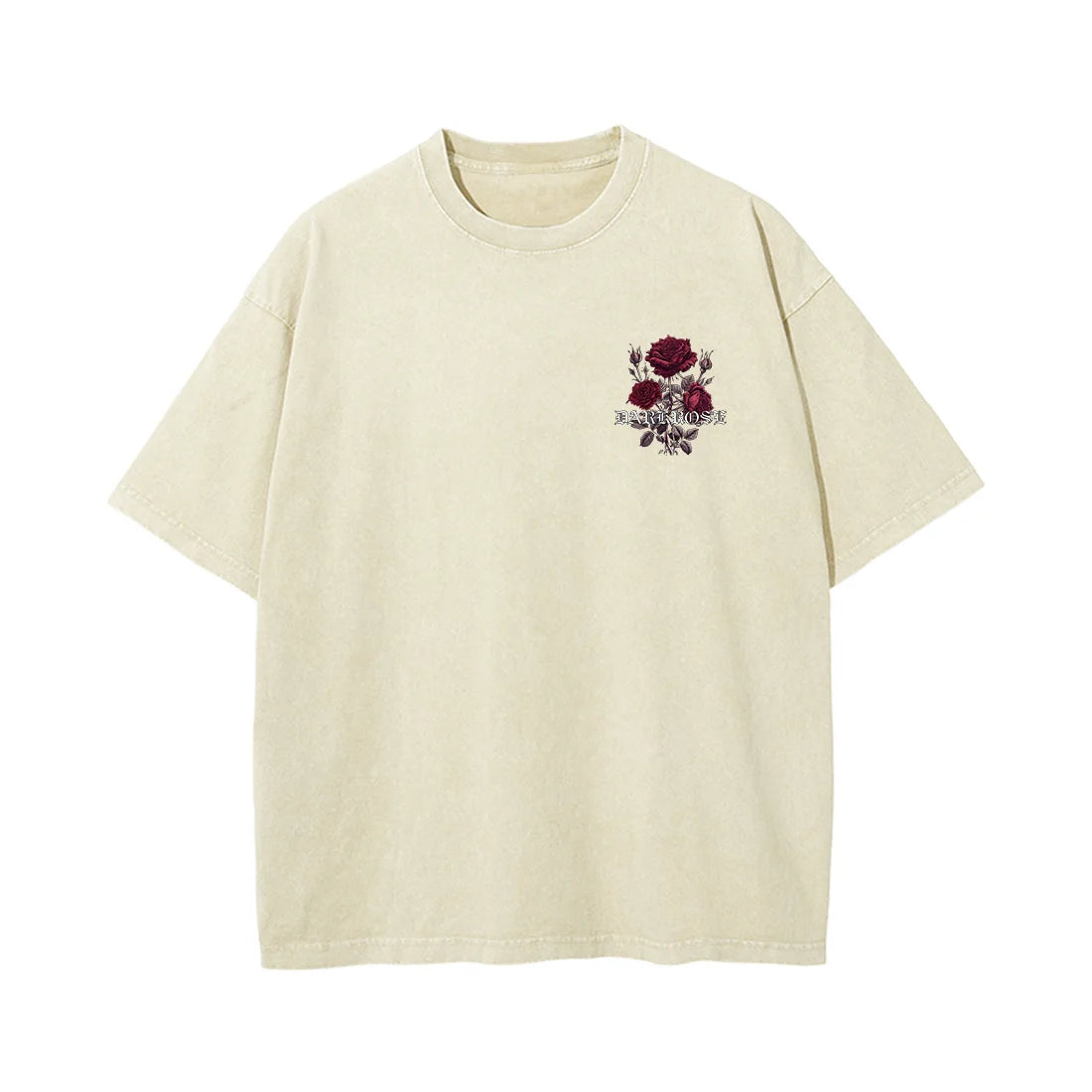 Men Rose Print Short-Sleeve T-Shirt