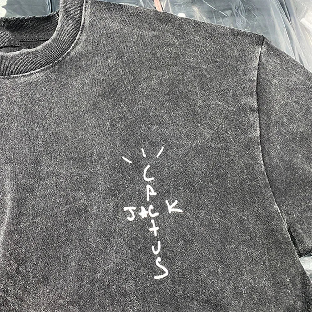 Men Printed Drop-shoulder Short-Sleeve T-Shirt