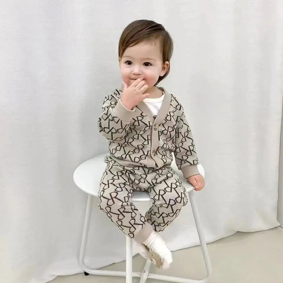 Child "Designer" Bear Print Set