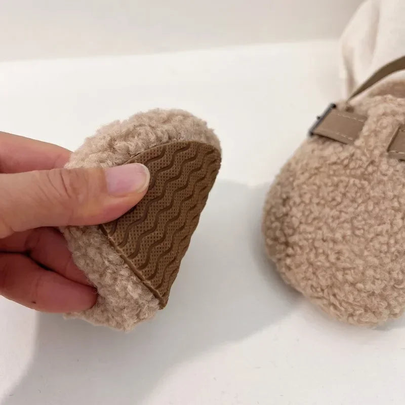Child Fleece Sling-Back Clogs