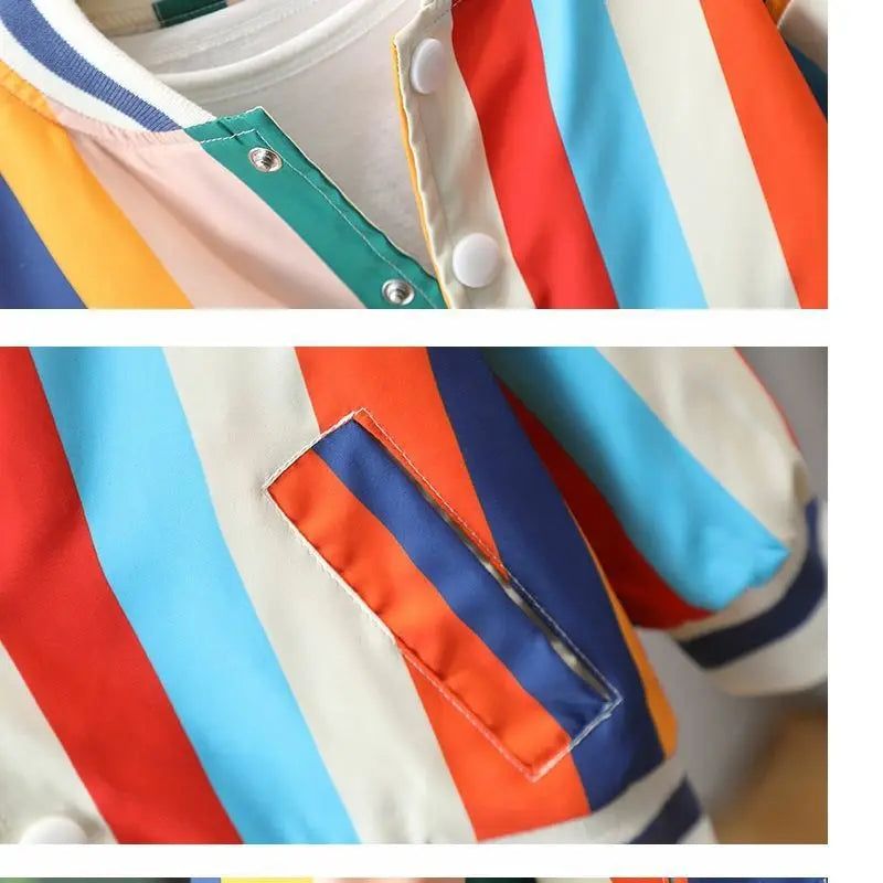 Child Rainbow Striped Jacket