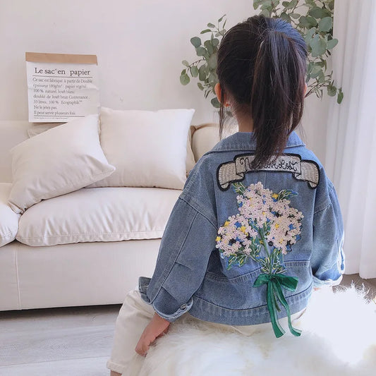 Child Embroidered Denim Jacket