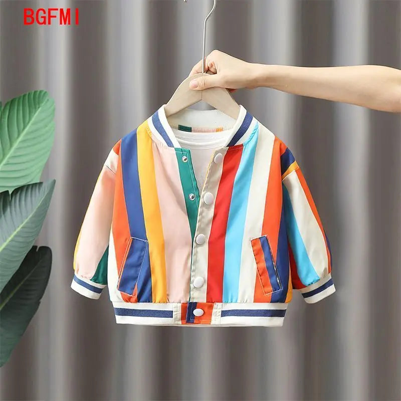 Child Rainbow Striped Jacket
