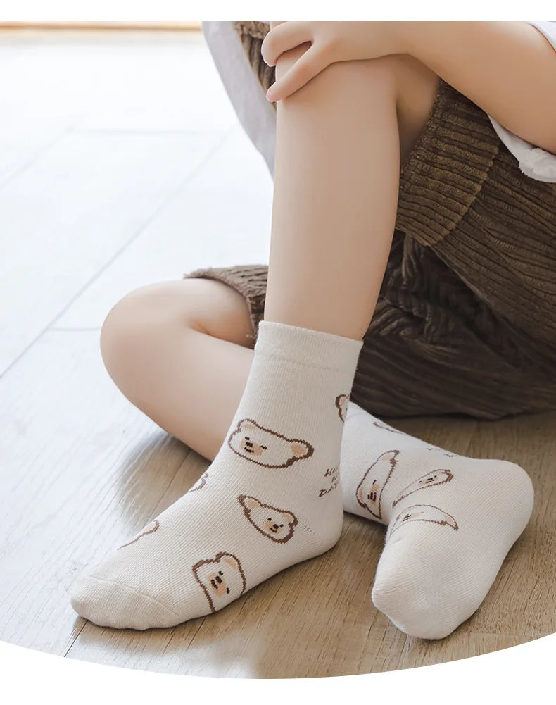 Child Bear Print Socks