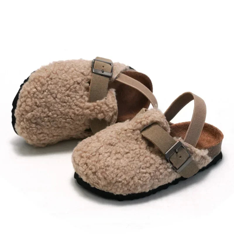 Child Fleece Sling-Back Clogs