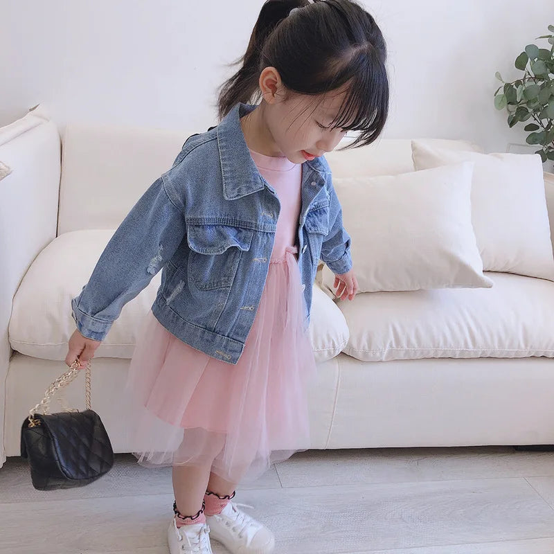 Child Embroidered Denim Jacket