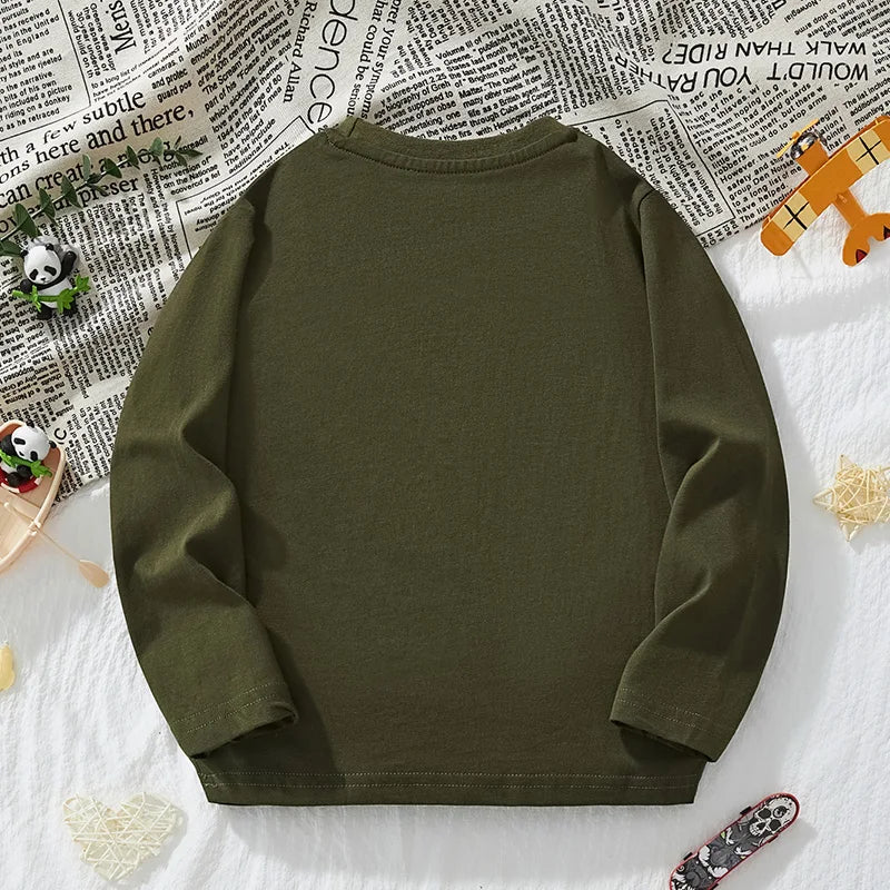 Child Long Sleeve Glow in the Dark Dinosaur T-Shirt