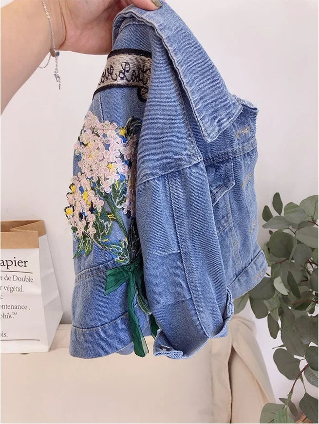 Child Embroidered Denim Jacket