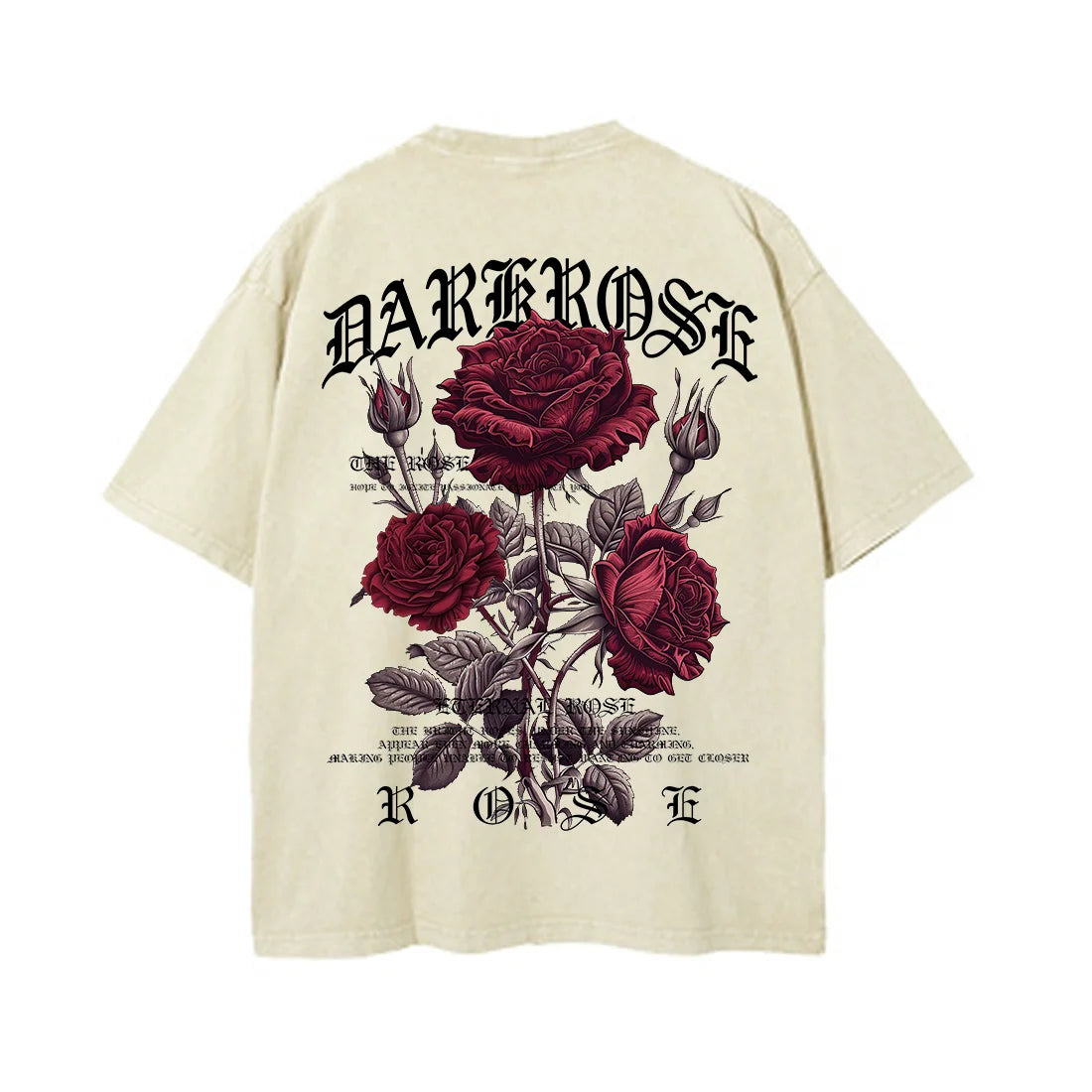 Men Rose Print Short-Sleeve T-Shirt