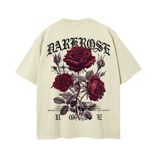 Men Rose Print Short-Sleeve T-Shirt