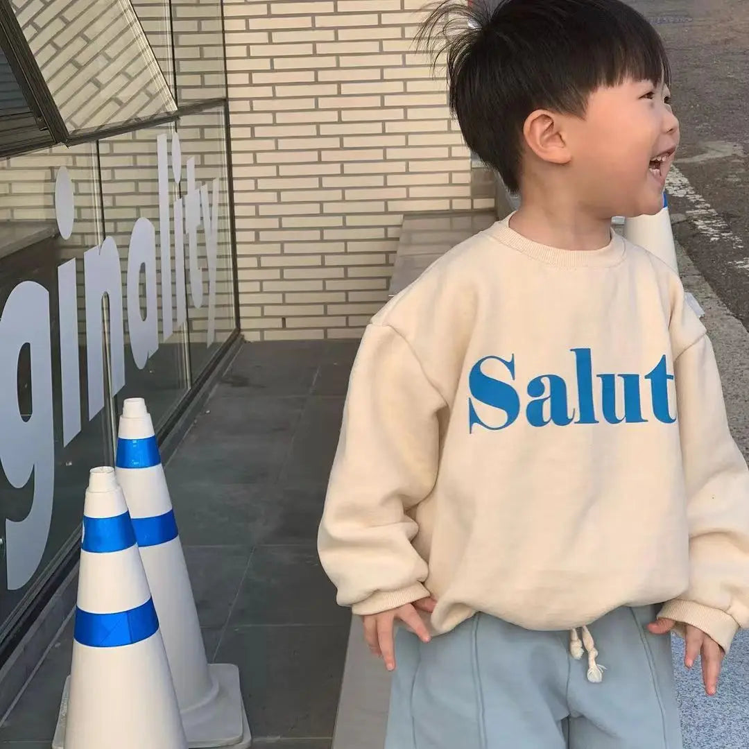 Child Long Sleeves Greeting Sweatshirt