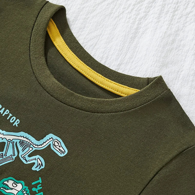 Child Long Sleeve Glow in the Dark Dinosaur T-Shirt